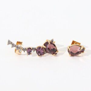 Alexis Bittar Asymmetrical Pav�� Stud Earrings
